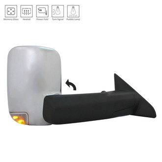 Alzare® - Passenger Side Power Towing Mirror (Heated, Foldaway) (Standard Line)