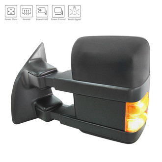 Alzare® - Driver Side Power Towing Mirror (Heated, Foldaway) (Standard Line)
