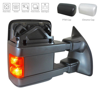 Alzare® - Passenger Side Power Towing Mirror (Heated, Foldaway) (Standard Line)