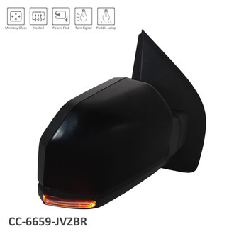Alzare® - Passenger Side Power View Mirror (Heated, Foldaway) (Standard Line)
