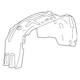 Alzare® - Front Passenger Side Fender Liner (Standard Line)