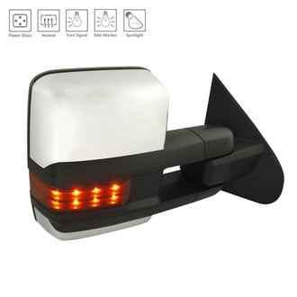 Alzare® - Passenger Side Power Towing Mirror (Heated, Foldaway) (Standard Line)
