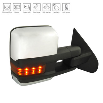 Alzare® - Passenger Side Power Towing Mirror (Heated, Foldaway) (Standard Line)