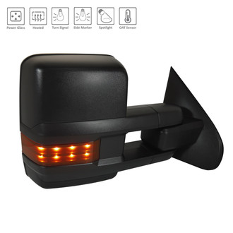 Alzare® - Passenger Side Power Towing Mirror (Heated, Foldaway) (Standard Line)