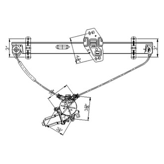 Alzare® - Front Passenger Side Power Window Regulator and Motor Assembly