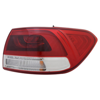 Alzare® KI2805120 - Passenger Side Outer Replacement Tail Light (Standard Line)