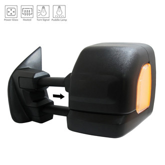 Alzare® - Driver Side Power Towing Mirror (Heated, Foldaway) (Standard Line)