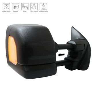 Alzare® - Passenger Side Power Towing Mirror (Heated, Foldaway) (Standard Line)