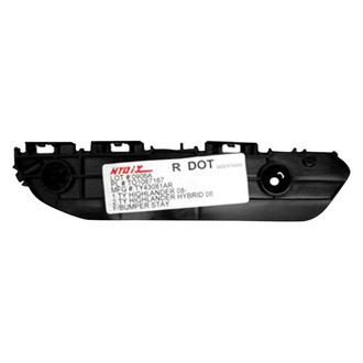 Alzare® - Front Passenger Side Bumper Cover Stay (Standard Line)