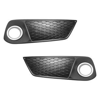 Alzare® - Front Driver and Passenger Side Fog Light Bezel Set (Standard Line)