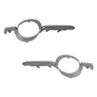 Alzare® - Front Driver and Passenger Side Fog Light Trim Set (Standard Line)