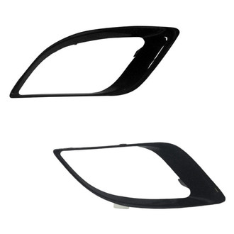 Alzare® - Front Driver and Passenger Side Fog Light Trim Set (CAPA Certified)