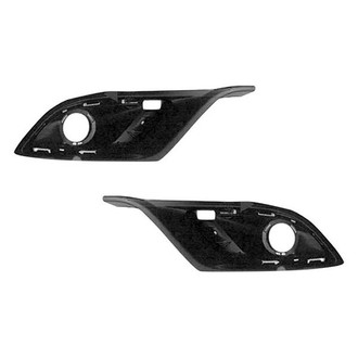 Alzare® - Front Inner Driver and Passenger Side Fog Light Bezel Set (CAPA Certified)