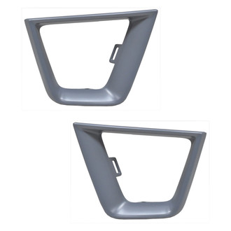Alzare® - Front Driver and Passenger Side Fog Light Bezel Set (Standard Line)