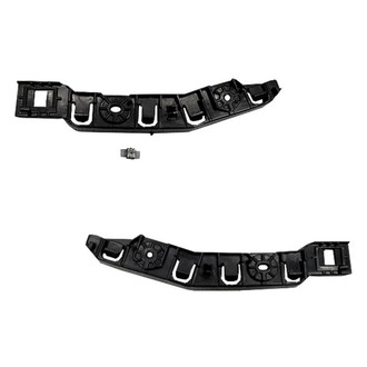 Alzare® - Front Upper Driver and Passenger Side Bumper Cover Support Set (Standard Line)