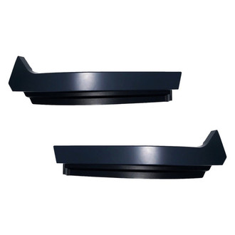 Alzare® - Front Upper Driver and Passenger Side Bumper Cover Molding Set (Standard Line)