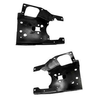 Alzare® - Front Driver and Passenger Side Bumper Bracket Set (CAPA Certified)