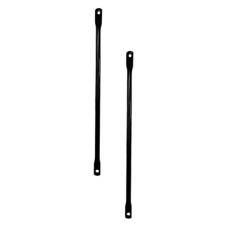 Alzare® - Driver and Passenger Side Radiator Support Crossmember Brace Set (Standard Line)
