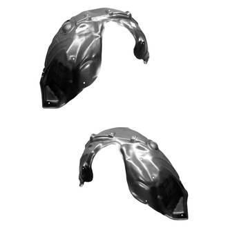Alzare® - Front Driver and Passenger Side Fender Liner Set (CAPA Certified)