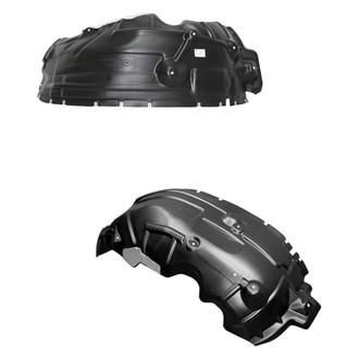 Alzare® - Front Rearward Driver and Passenger Side Fender Liner Rear Section Set (Standard Line)