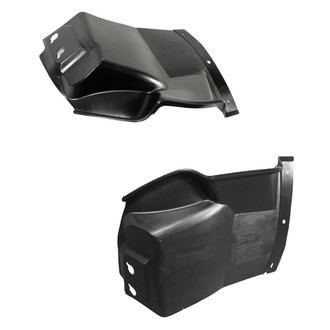 Alzare® - Front Driver and Passenger Side Fender Liner Front Section Set (CAPA Certified)