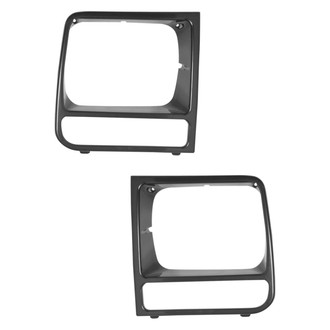 Alzare® - Driver and Passenger Side Headlight Bezel Set (Standard Line)