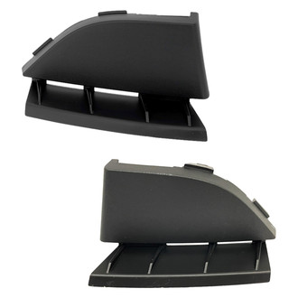 Alzare® - Front Lower Driver and Passenger Side Bumper Cover Insert Set (Standard Line)