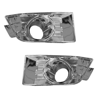 Alzare® - Front Driver and Passenger Side Fog Light Bezel Set (Standard Line)