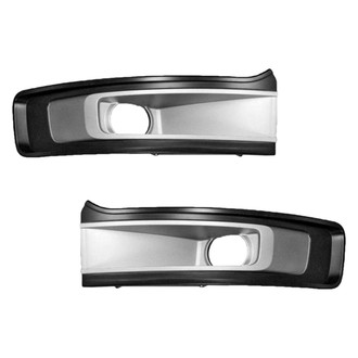 Alzare® - Front Driver and Passenger Side Fog Light Bezel Set (Standard Line)