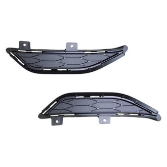 Alzare® - Front Lower Driver and Passenger Side Bumper Insert Set (Standard Line)