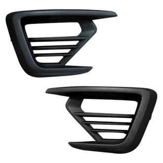 Alzare® - Front Outer Driver and Passenger Side Fog Light Bezel Set (Standard Line)