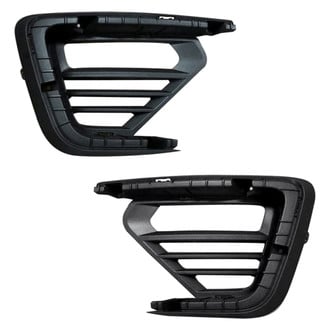 Alzare® - Front Outer Driver and Passenger Side Fog Light Bezel Set (Standard Line)