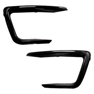 Alzare® - Front Outer Driver and Passenger Side Fog Light Bezel Set (Standard Line)
