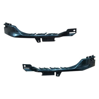 Alzare® - Front Upper Driver and Passenger Side Bumper Cover Bracket Set (Standard Line)