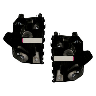 Alzare® - Front Upper Driver and Passenger Side Bumper Cover Support Bracket Set (Standard Line)