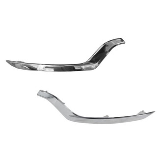 Alzare® - Front Driver and Passenger Side Bumper Cover Molding Set (Standard Line)