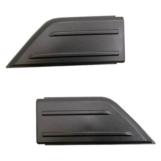 Alzare® - Front Outer Driver and Passenger Side Bumper Cover Molding Set (Standard Line)