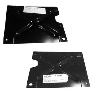 Alzare® - Front Driver and Passenger Side Bumper Reinforcement Bracket Set (Standard Line)