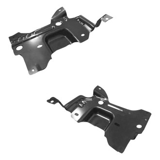 Alzare® - Front Driver and Passenger Side Bumper Mounting Plate Set (CAPA Certified)