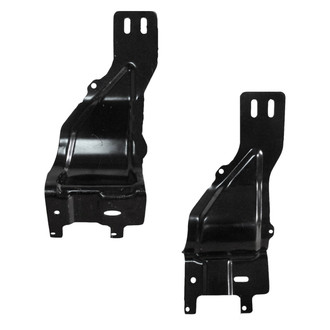 Alzare® - Front Driver and Passenger Side Bumper Mounting Bracket Set (CAPA Certified)