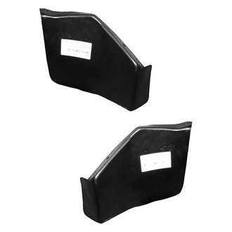 Alzare® - Front Lower Driver and Passenger Side Fender Splash Shield Lower Section Set (Standard Line)