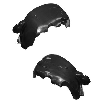Alzare® - Front Driver and Passenger Side Fender Liner Set (CAPA Certified)