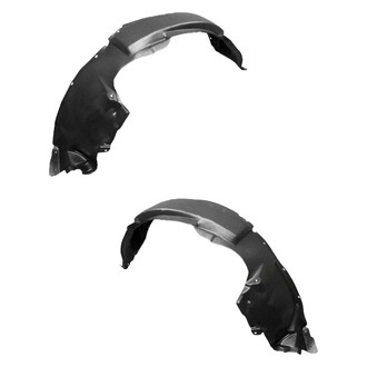Alzare® - Front Driver and Passenger Side Fender Liner Front Section Set (CAPA Certified)