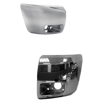 Alzare® - Front Outer Driver and Passenger Side Bumper End Set (Standard Line)