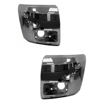 Alzare® - Front Outer Driver and Passenger Side Bumper End Set (CAPA Certified)