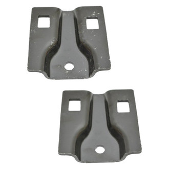 Alzare® - Front Driver and Passenger Side Bumper Cover Support Set (CAPA Certified)