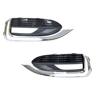 Alzare® - Front Driver and Passenger Side Fog Light Bezel Set (Standard Line)