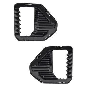 Alzare® - Front Driver and Passenger Side Fog Light Bezel Set (Standard Line)