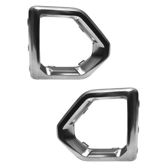 Alzare® - Front Driver and Passenger Side Fog Light Bezel Set (Standard Line)