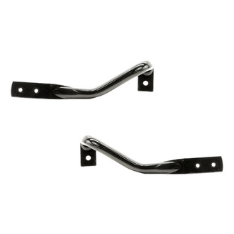 Alzare® - Front Outer Driver and Passenger Side Bumper Cover Brace Set (Standard Line)